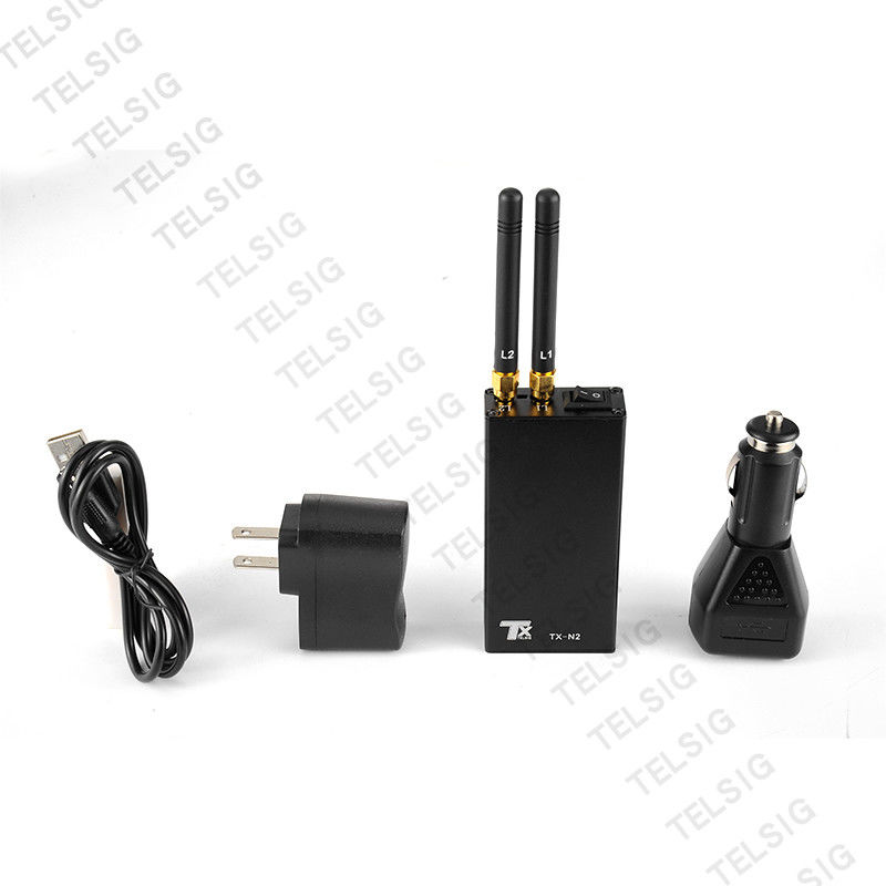 Anti Tracking Pocket Cell Phone Jammer , Car Gps Blocker With Cigar Lighter Charger