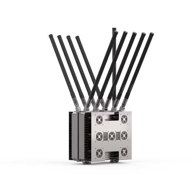 1km 10 Canale 433mhz 868mhz 2.4ghz 5.8ghz drone jammer dispositivo di rilevamento integrato