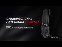 Come usare il manpack anti-drone jammer