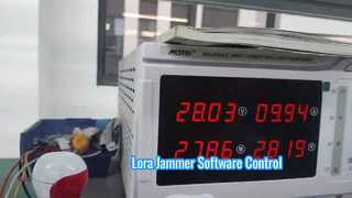 Modulo jammer digitale Lora con segnale drone controllato da software